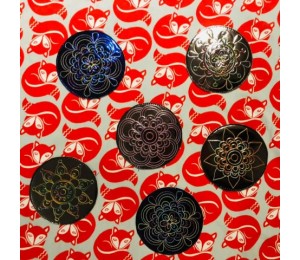 Stickserie ITH - Untersetzer Flower Circles